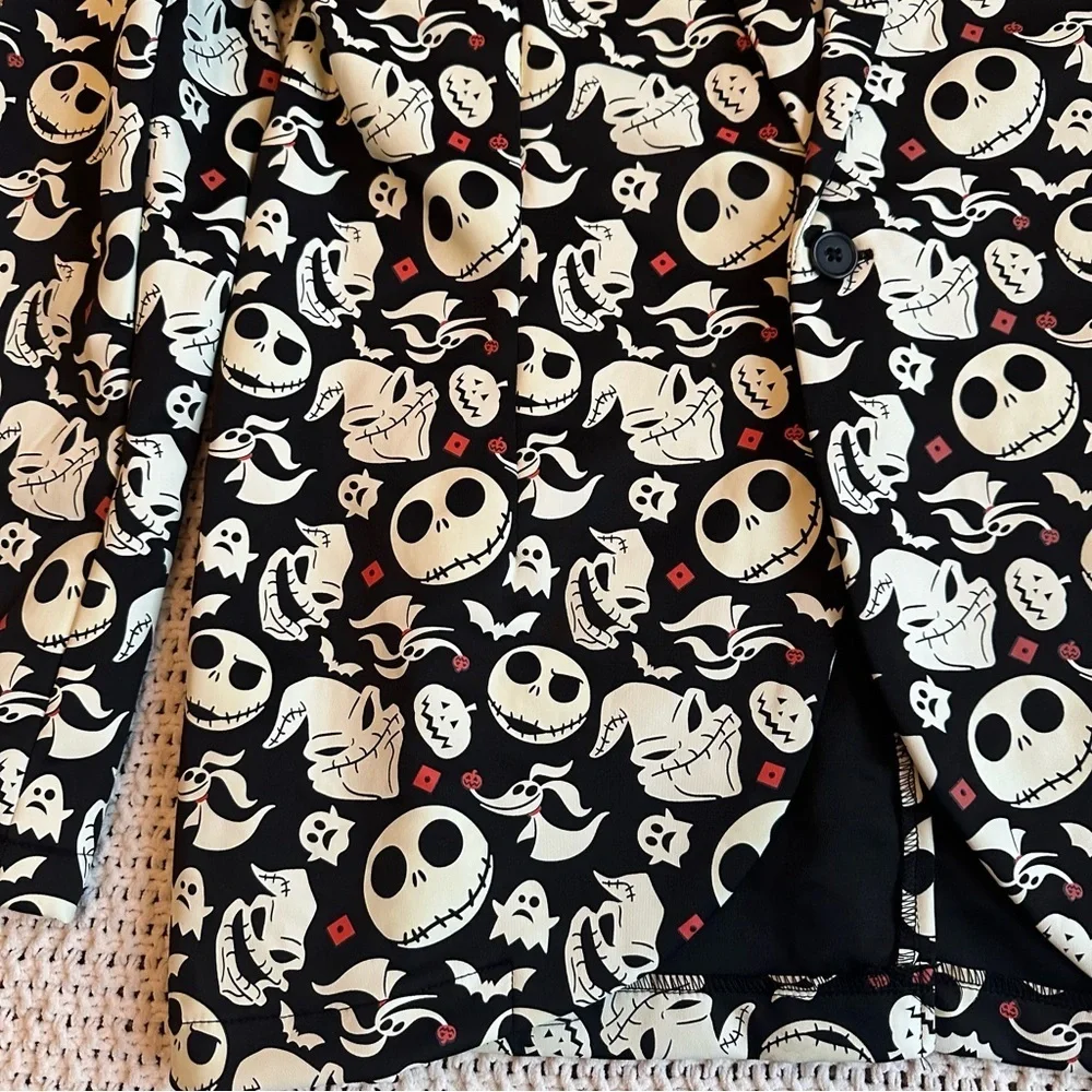 Disney Nightmare Before Christmas Glow in the Dark Blazer Light Up Bow Tie S/M